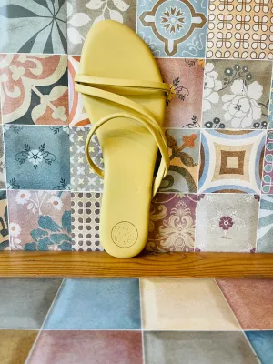Nude Flax Sandals- Yellow Everyday Sandals from LORE