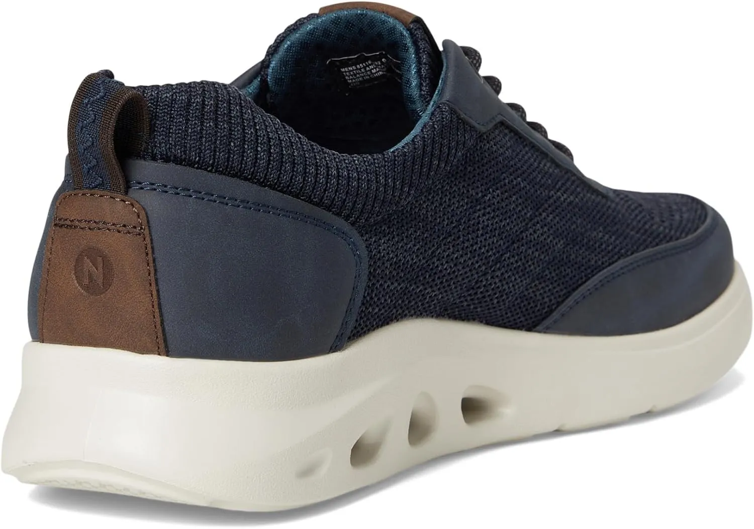 Nunn Bush Men's Ponte Knit Moc Toe Sneakers Hybrid Oxford Casual Lightweight Athletic Style Lace Up