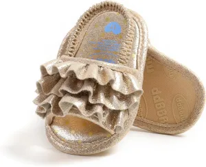 Ohwawadi Baby Boys Girls Sandals Soft Sole Summer Infant Wedding Dress Flat Shoes Beach Sandal Newborn Crib Shoes First Walkers