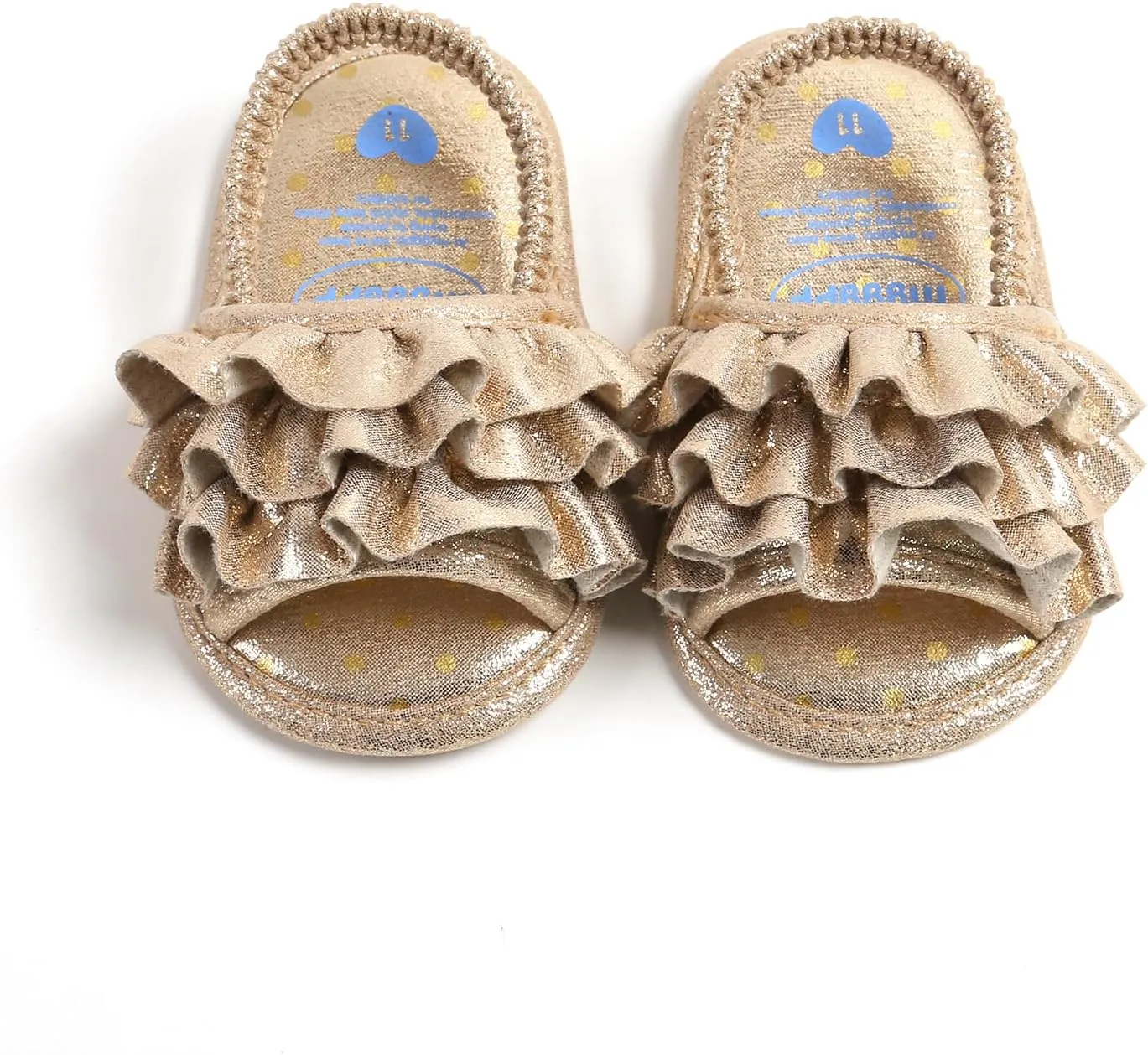 Ohwawadi Baby Boys Girls Sandals Soft Sole Summer Infant Wedding Dress Flat Shoes Beach Sandal Newborn Crib Shoes First Walkers