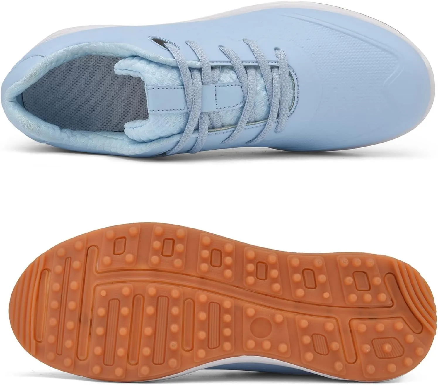 ONAIC Golf Shoes Womens Wide Fitting Casual Waterproof Sneakers Breathable Spikeless Trainers Big Size