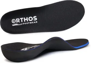 ORTHOS Orthotic Replacement Shoe Insoles - USA Made - Breathable Full Length Feet Insoles with Shock Absorption for Arch Support, Flat Feet, Heel Spurs, Plantar Fasciitis