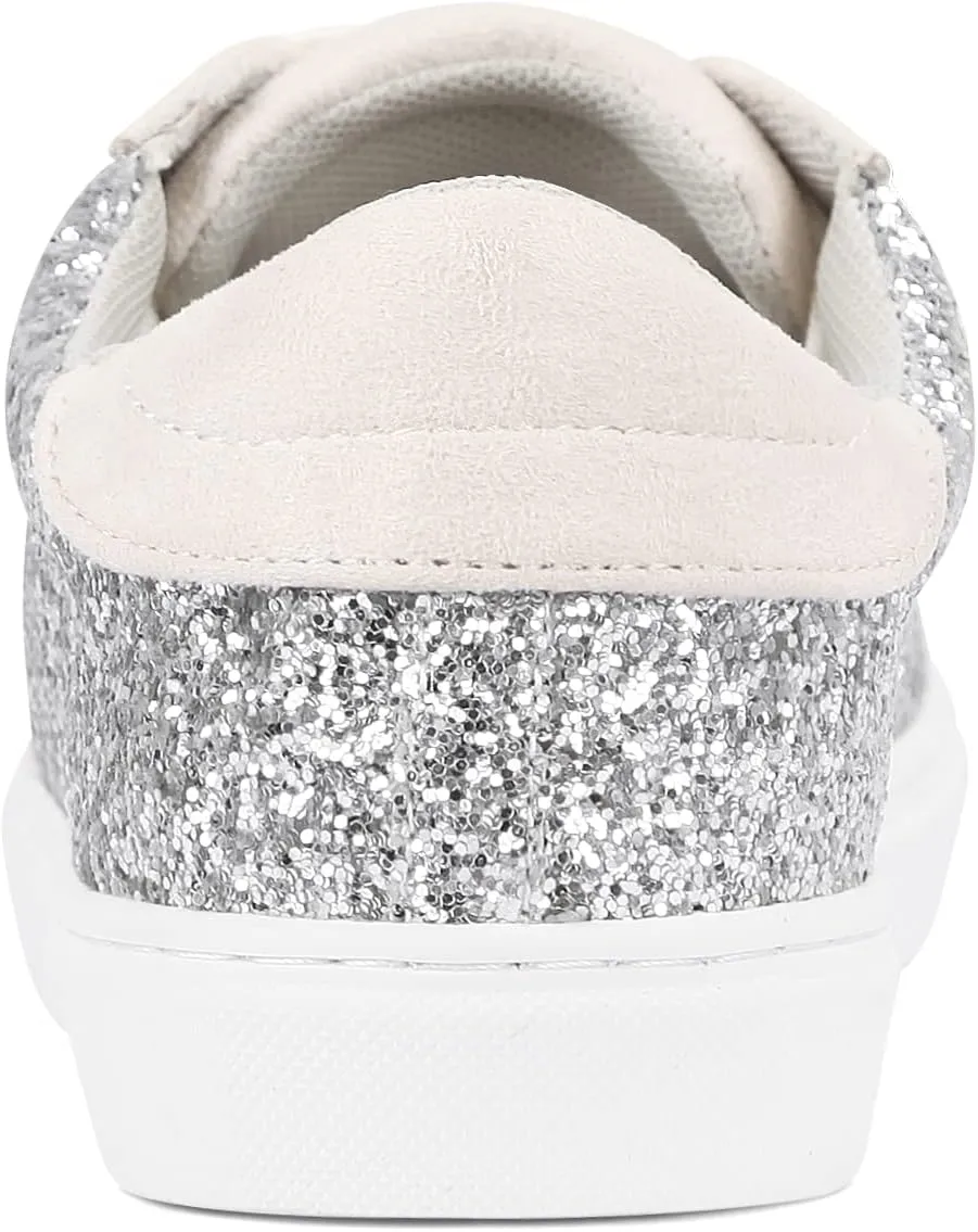 PARTY Women's Fashion Star Sneaker Lace Up Low Top Comfortable Cushioned Walking Shoes
