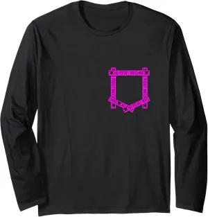 Pink Absolutely No Pocket Watching! Pink Graphic Long Sleeve T-Shirt
