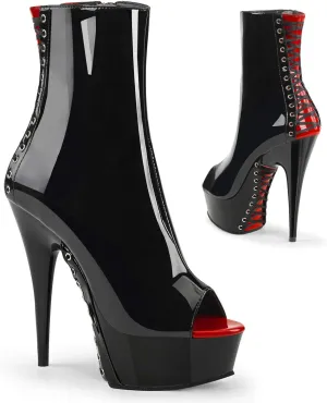Pleaser Women's Delight-1025 Ankle Boot