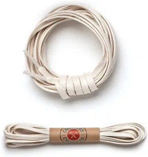 Premium Flat Waxed Cotton Boot Laces - Cobbler's Choice Shoe Laces - Durable and Beautiful!