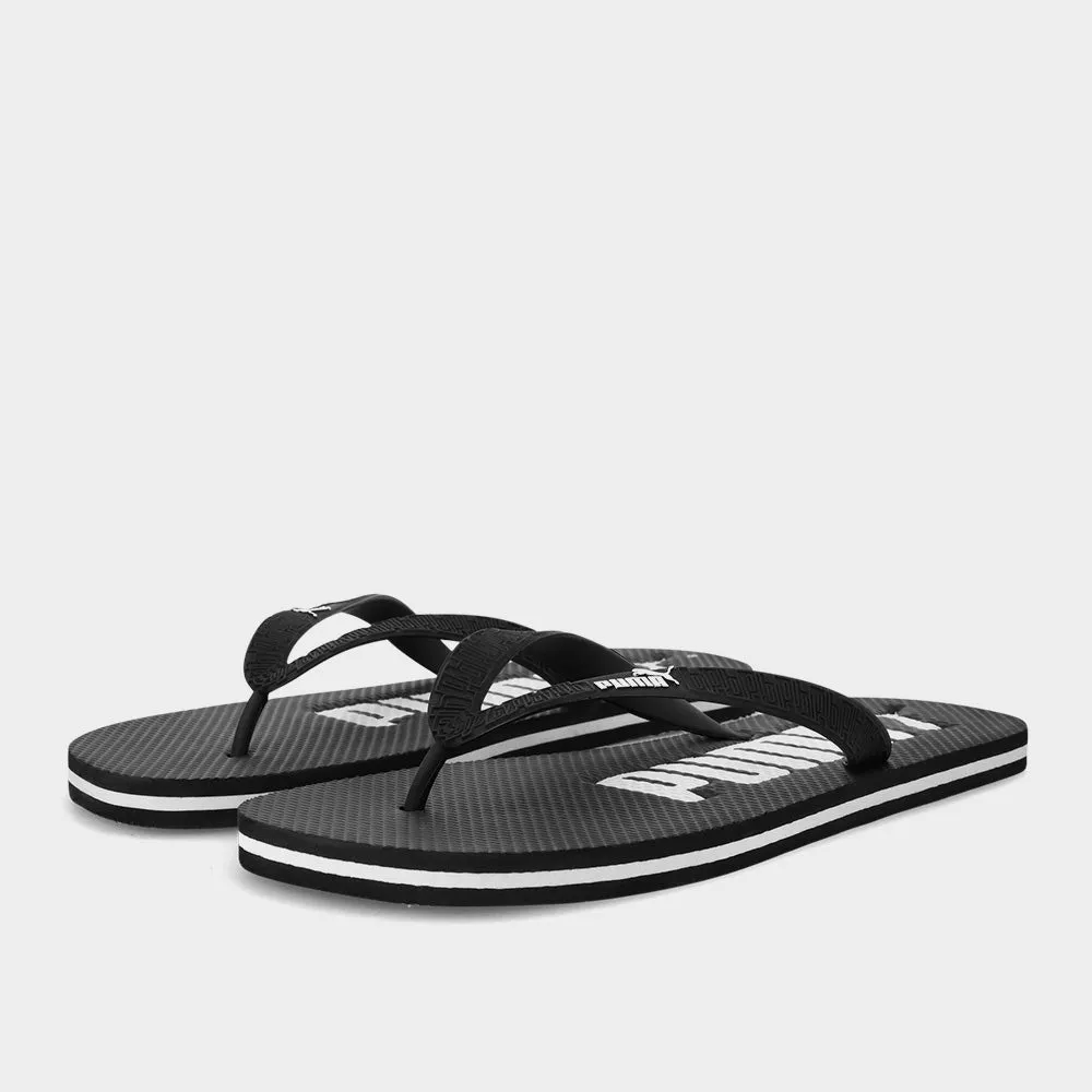 Puma Mens Ess Flip Thong Sandal Black/White _ 183411 _ Black