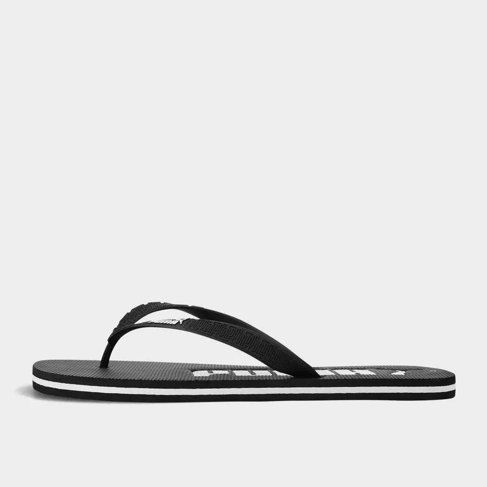 Puma Mens Ess Flip Thong Sandal Black/White _ 183411 _ Black