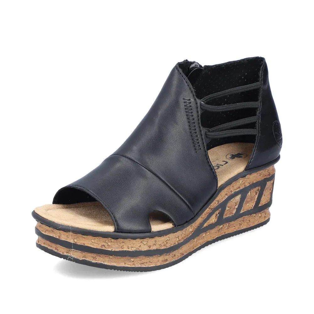 Rieker 68197-00 Side Zip Wedge