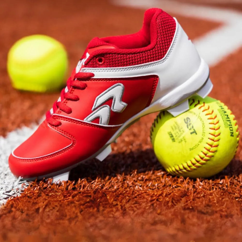 Ringor Flite Softball Cleats for Women - Lightweight and Durable Women's Molded Softball Shoes - Sizes 5.5-13
