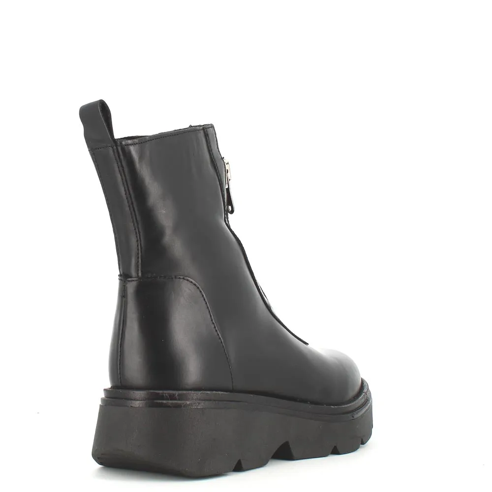 Rizzoli Military Front Zipper Boot Black
