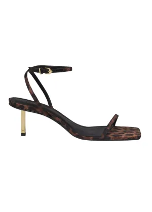 SAM MID HEEL | SATIN LEOPARD