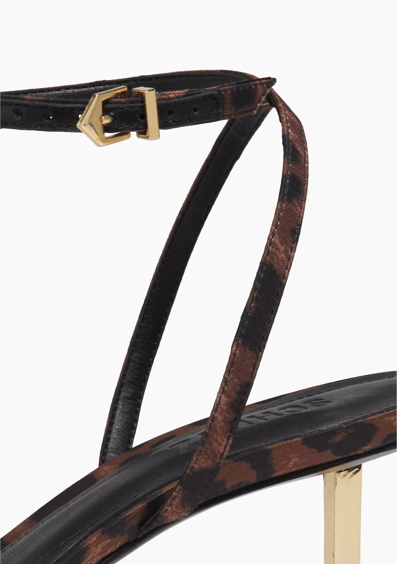 SAM MID HEEL | SATIN LEOPARD