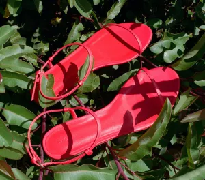 SARTENE SANDAL -- RED NAPPA