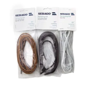 Sebago Leather Laces Square Cut 4mm in 46" 117cm