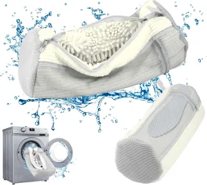 Shoe Washing Bags for Washing Machine – Durable Shoe Washing Machine Bags for All Shoe Types Sizes (White 2PCS）