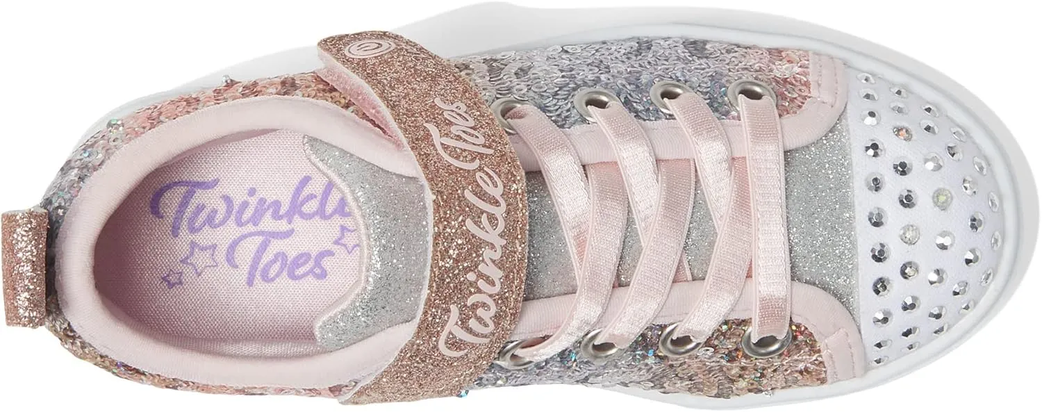 Skechers Girls' Twinkle Sparks-Jumpin' CLOU Sneaker