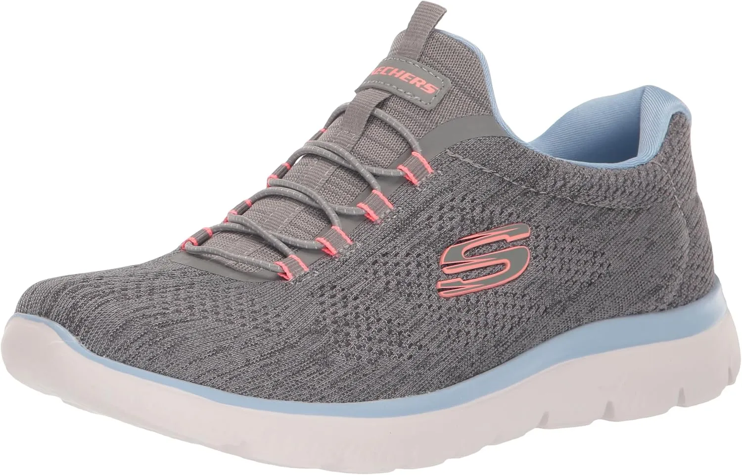 Skechers Sport Women's Women's Summits Fun Flare Sneaker, GYMT=Gray Multi, 5.5