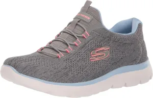 Skechers Sport Women's Women's Summits Fun Flare Sneaker, GYMT=Gray Multi, 5.5