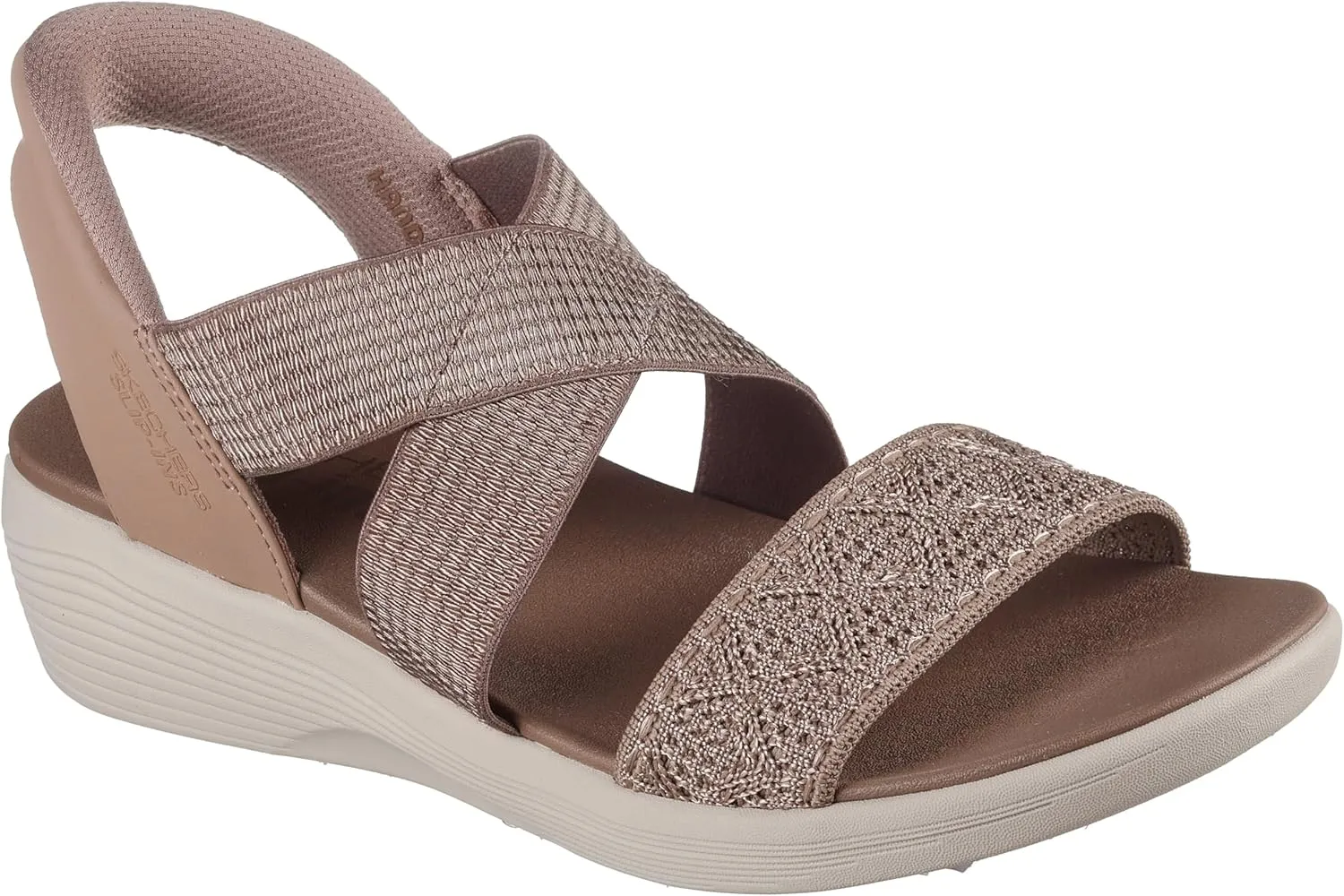 Skechers Women's Arya-Very Demure Hands Free Slip-ins Wedge Sandal