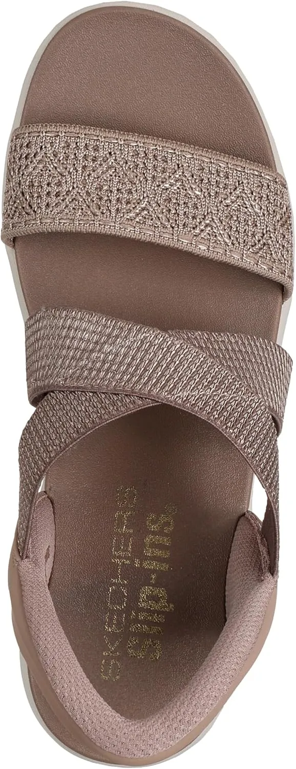 Skechers Women's Arya-Very Demure Hands Free Slip-ins Wedge Sandal