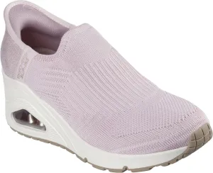 Skechers Women's UNO Wedge-Kickin' Knit Hands Free Slip-Ins Sneaker, Blush Pink, 5