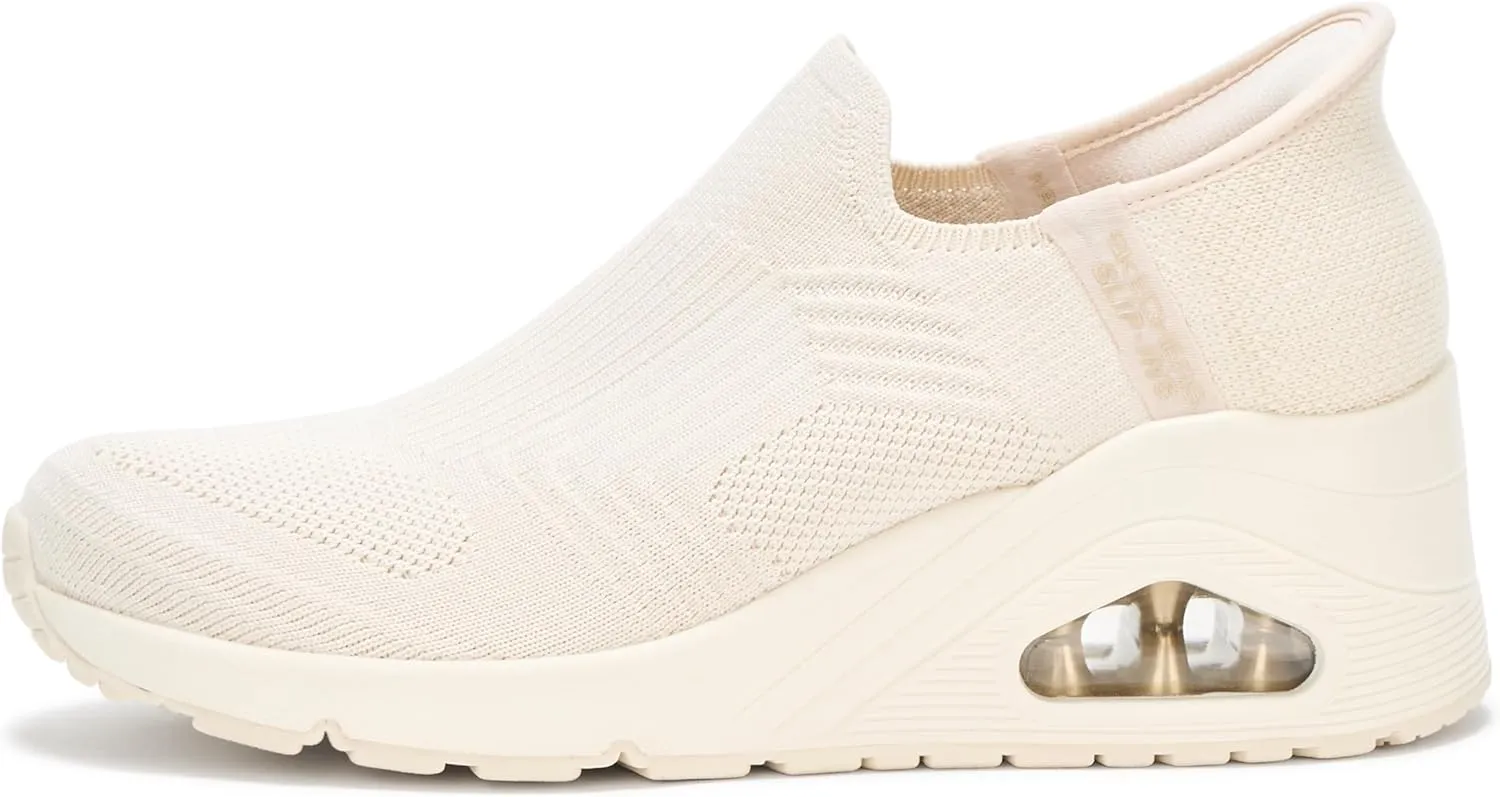 Skechers Women's Uno Wedge-Kickin' Knit Hands Free Slip-ins Sneaker