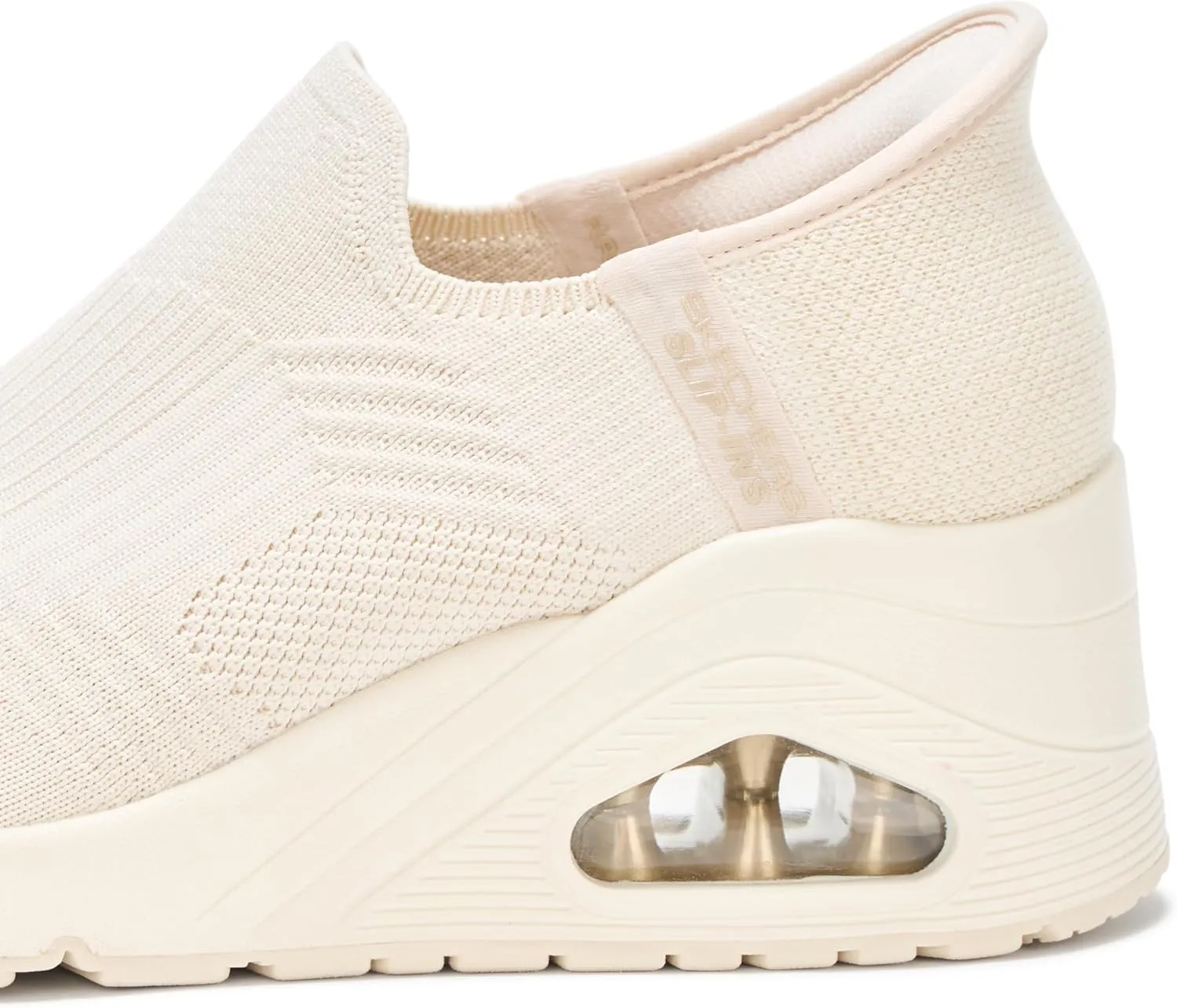 Skechers Women's Uno Wedge-Kickin' Knit Hands Free Slip-ins Sneaker