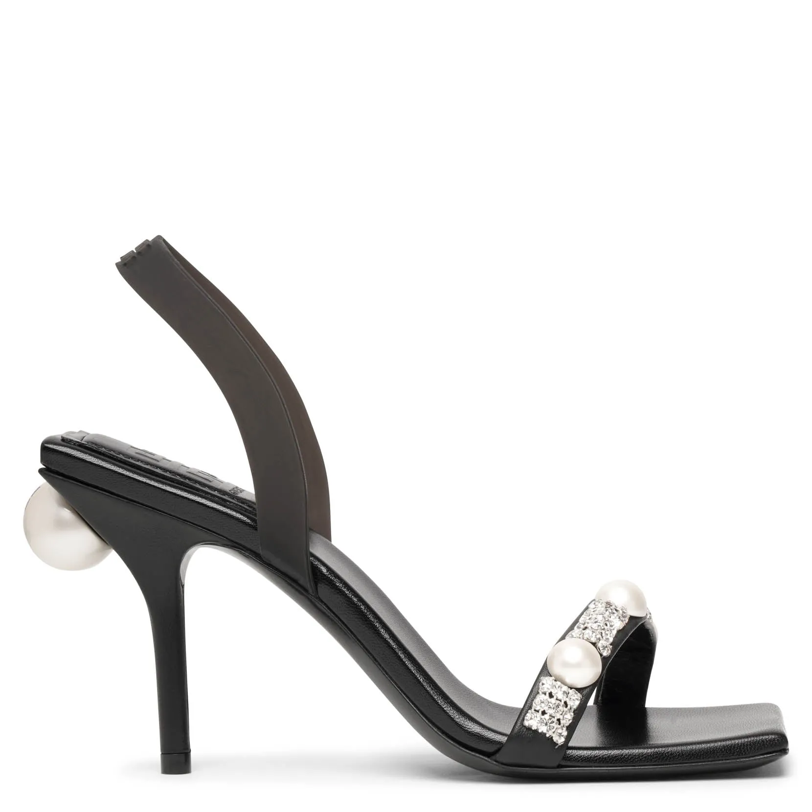 Slingback sandal 90 black sandals