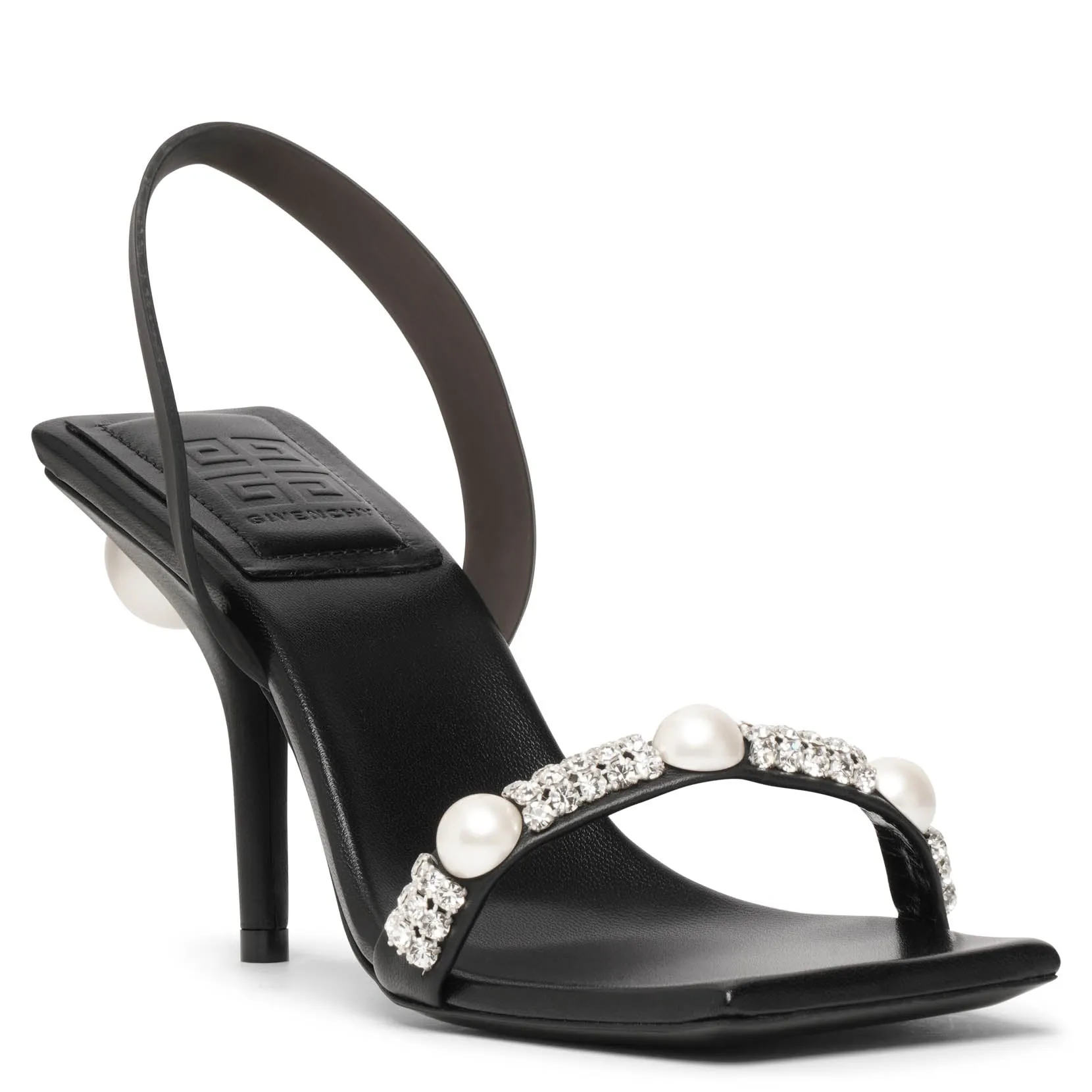 Slingback sandal 90 black sandals