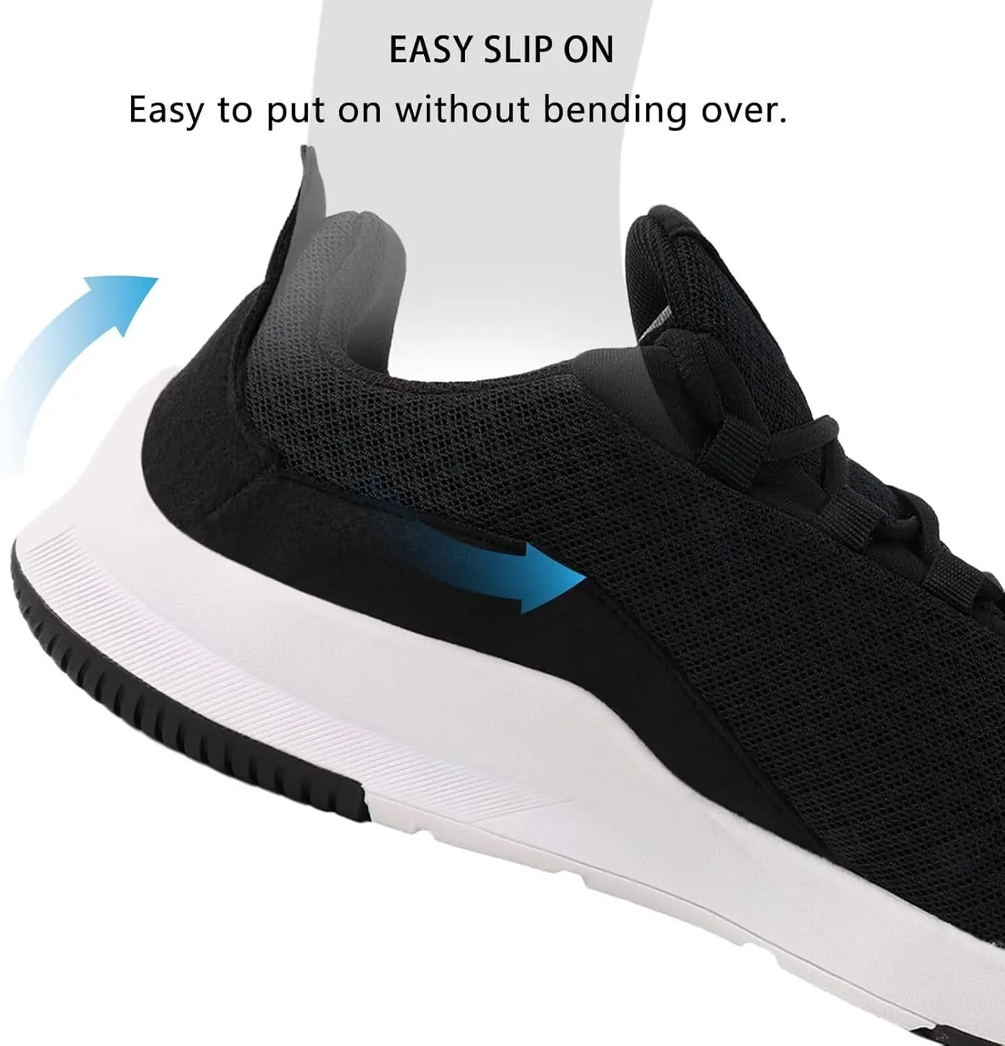 Slip on Sneakers for Men Casual Non Slip Lightweight Breathable Athletic Tennis Gym Walking Running Shoes