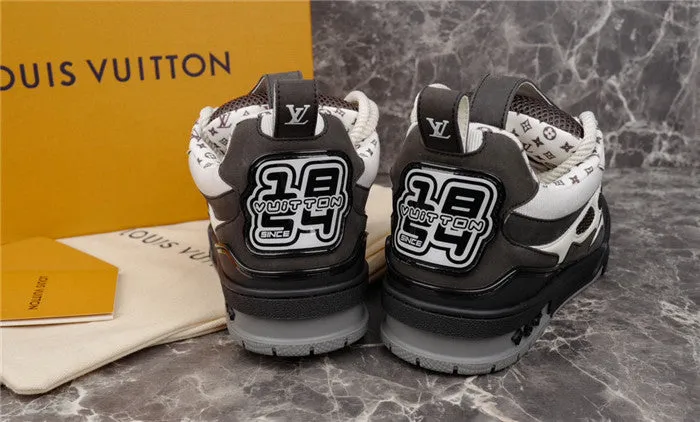 SNEAKER LV BLACK VUITTON LOUIS WHITE SKATE Exclusive savings Exclusive savings