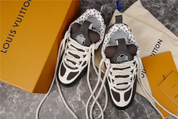 SNEAKER LV BLACK VUITTON LOUIS WHITE SKATE Exclusive savings Exclusive savings