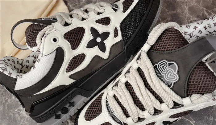 SNEAKER LV BLACK VUITTON LOUIS WHITE SKATE Exclusive savings Exclusive savings