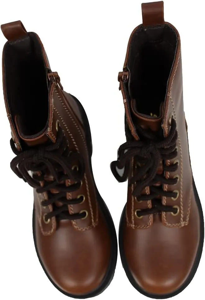 Soda Women's Combat Lace Up Ankle Boot