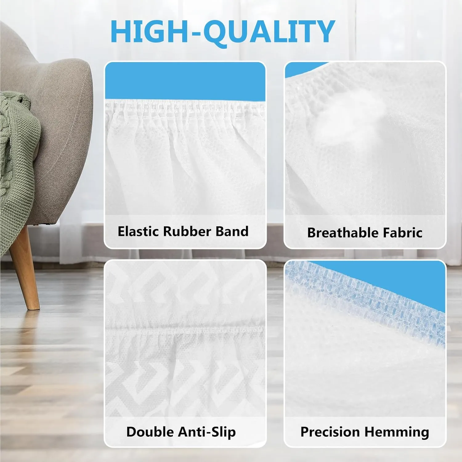 squish Shoe Covers Disposable Non Slip, 100 Pack(50 pairs) White Thick Extra Disposable Boot Covers Slip Proof Shoe Cover for Indoors Outdoors Durable Protector Covers Fits Virtually Most Shoes
