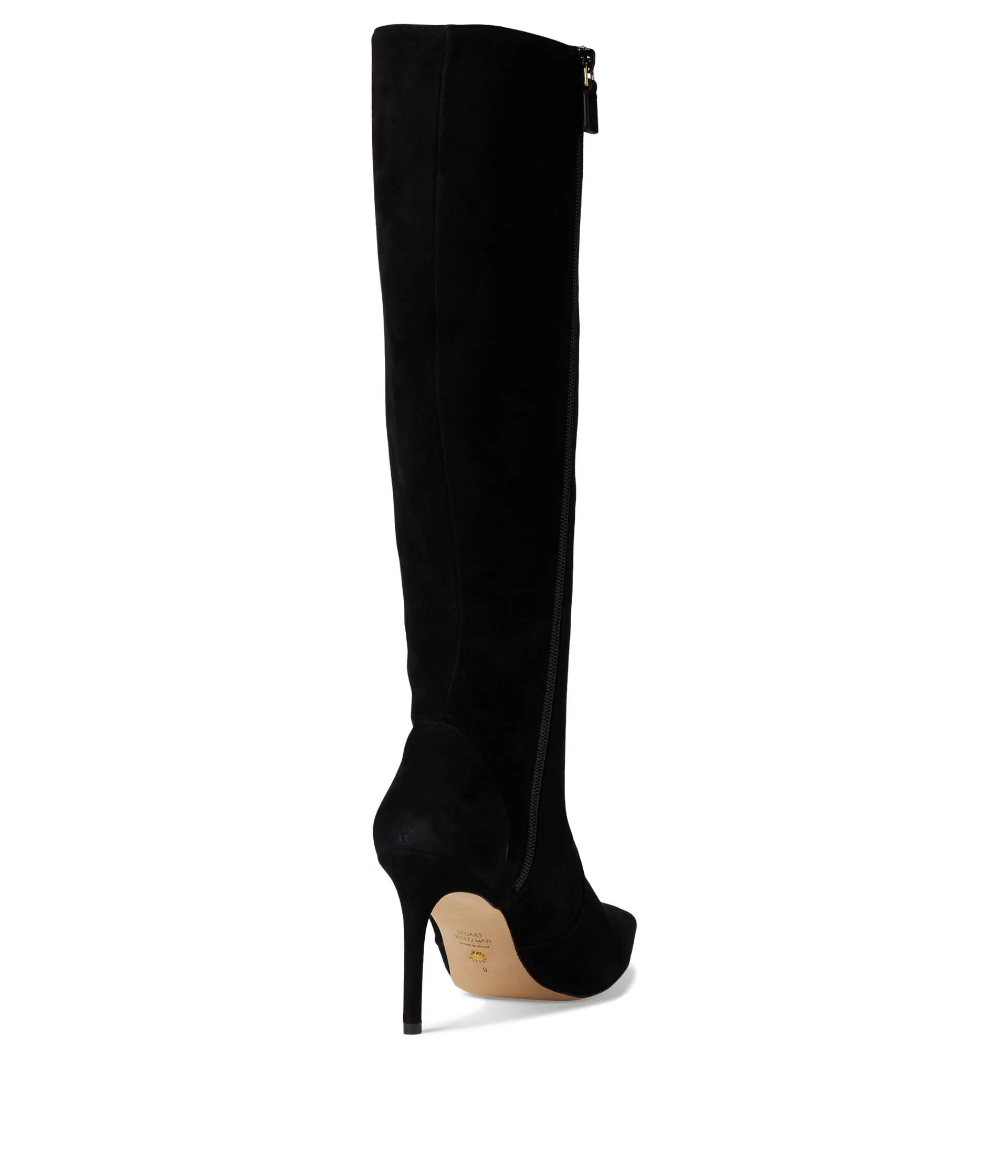 Stuart Weitzman Stuart 85 Knee High Zip Boot Black 10 B