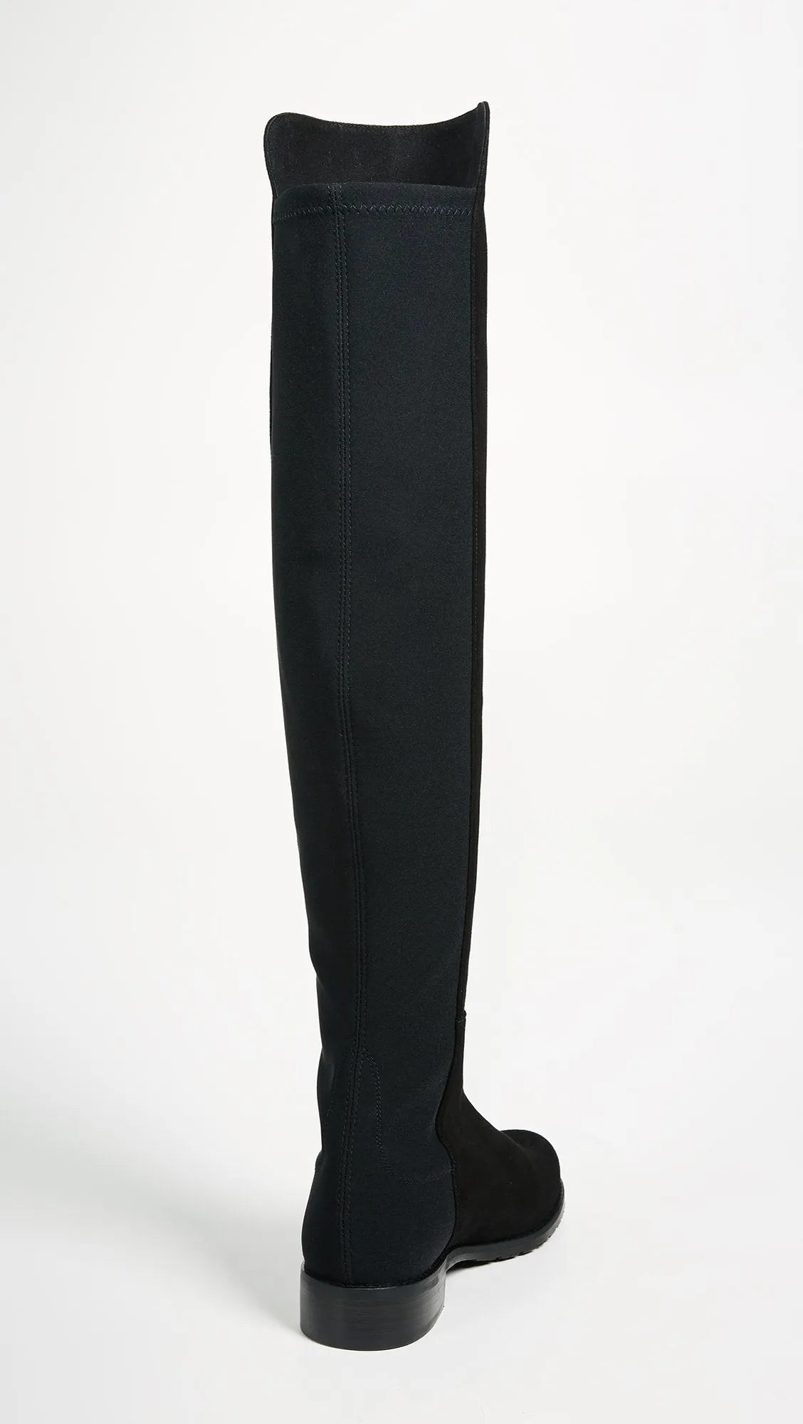 Stuart Weitzman The 5050 Boot Black Nappa/Stretch Gabardine 10.5 N