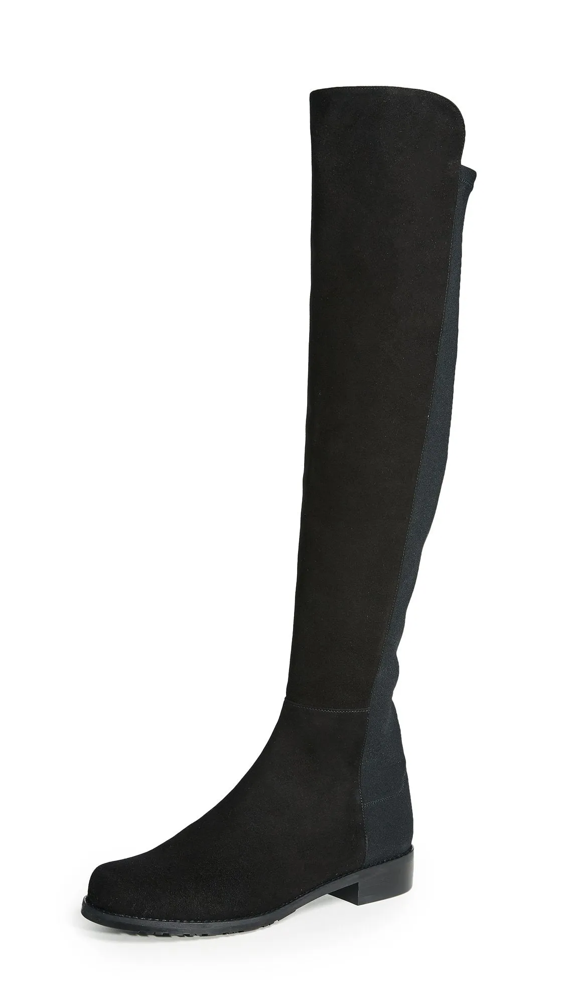 Stuart Weitzman The 5050 Boot Black Nappa/Stretch Gabardine 10.5 N