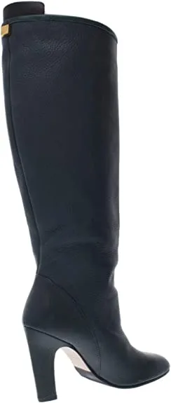Stuart Weitzman Womens Charlie Leather Knee-High Boots Green 7 Medium (B,M)