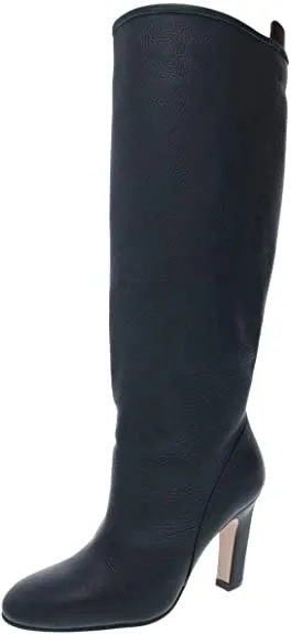 Stuart Weitzman Womens Charlie Leather Knee-High Boots Green 7 Medium (B,M)