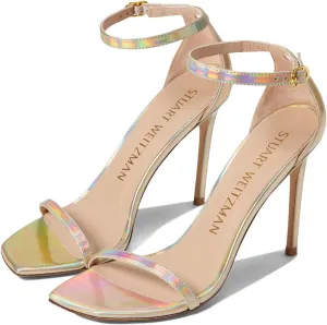 Stuart Weitzman Women's Nudist Curve 100 Patent Sandals