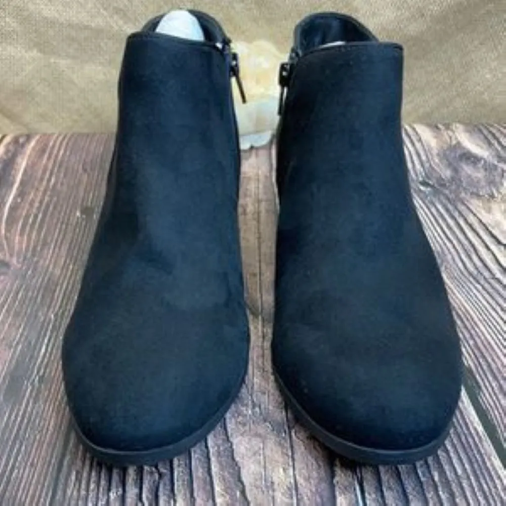 Style & Co Black Wileyy Ankle Booties 9.5