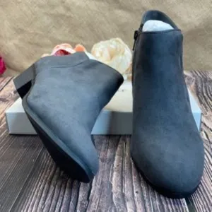 Style & Co Gray Wiley Ankle Booties 7