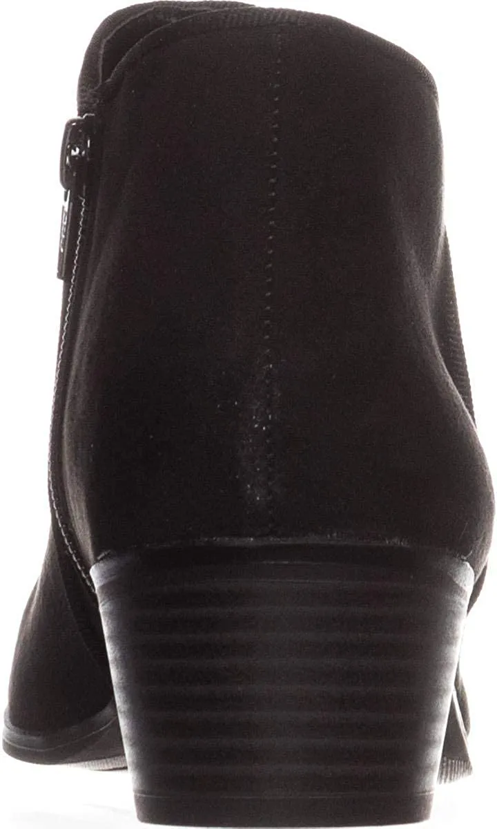 Style & Co. Womens Wileyy Fabric Almond Toe Ankle Fashion, Black, Size 5.5