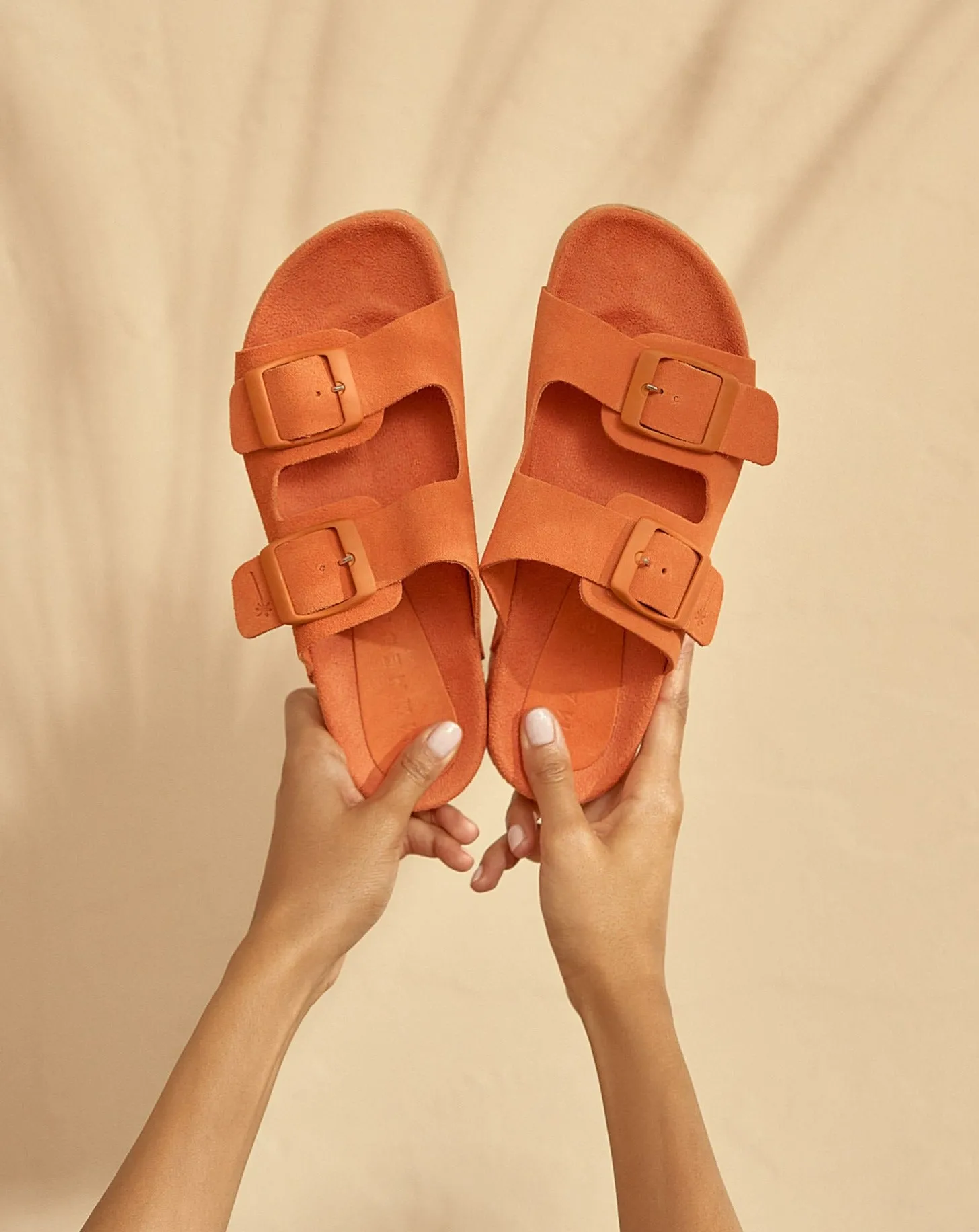 Suede Traveler Nordic Sandals - R38RT - Hamptons Sunset Orange