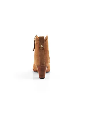 The Regina Women's Ankle Boot - Tan Suede