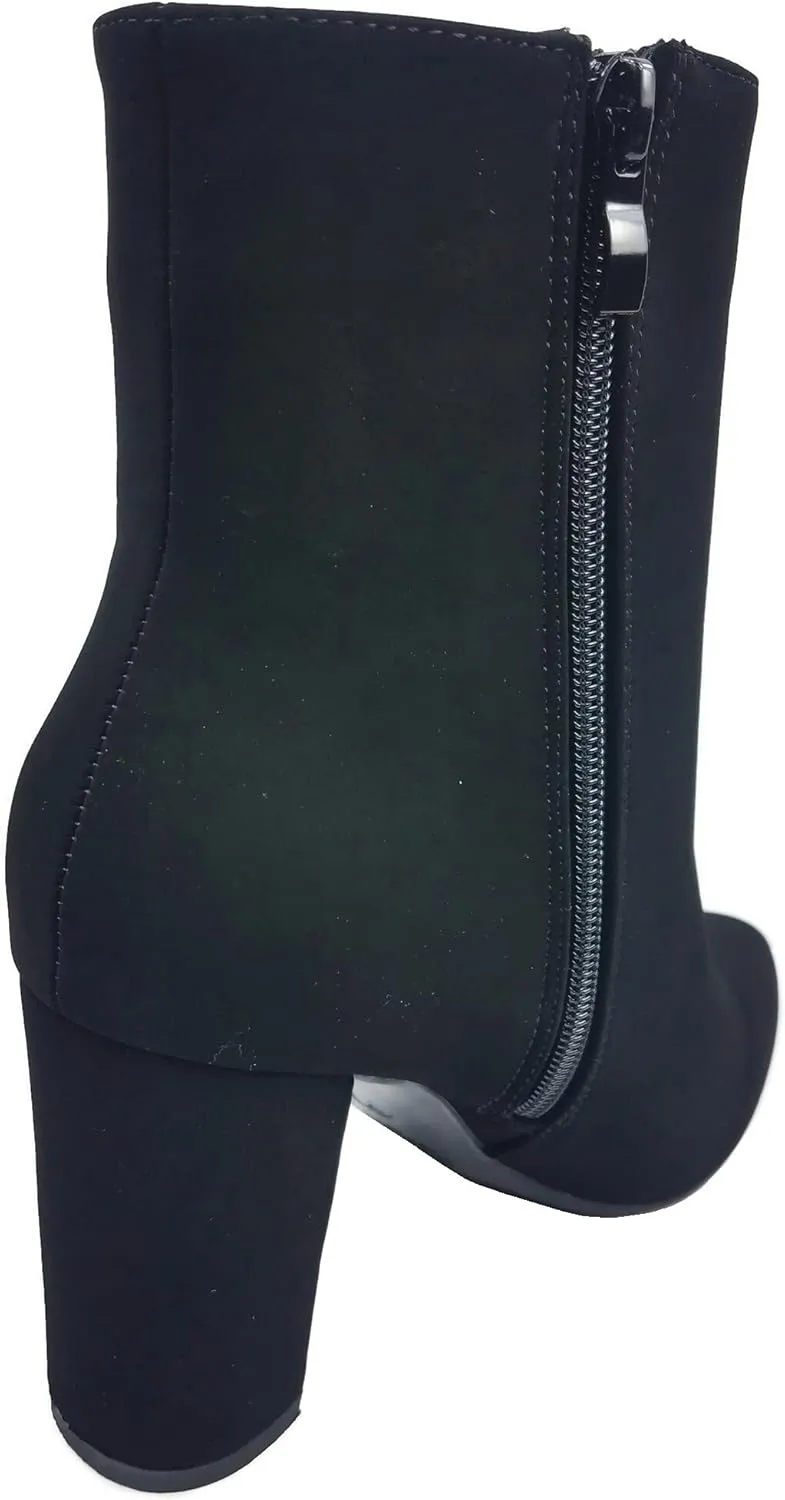 TOP Moda Womens Chunkly High Heel Ankle Booties