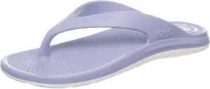 totes Women's Everywear Ara Thong Sandal, 2 Tone - Periwinkle With White Sole, 11