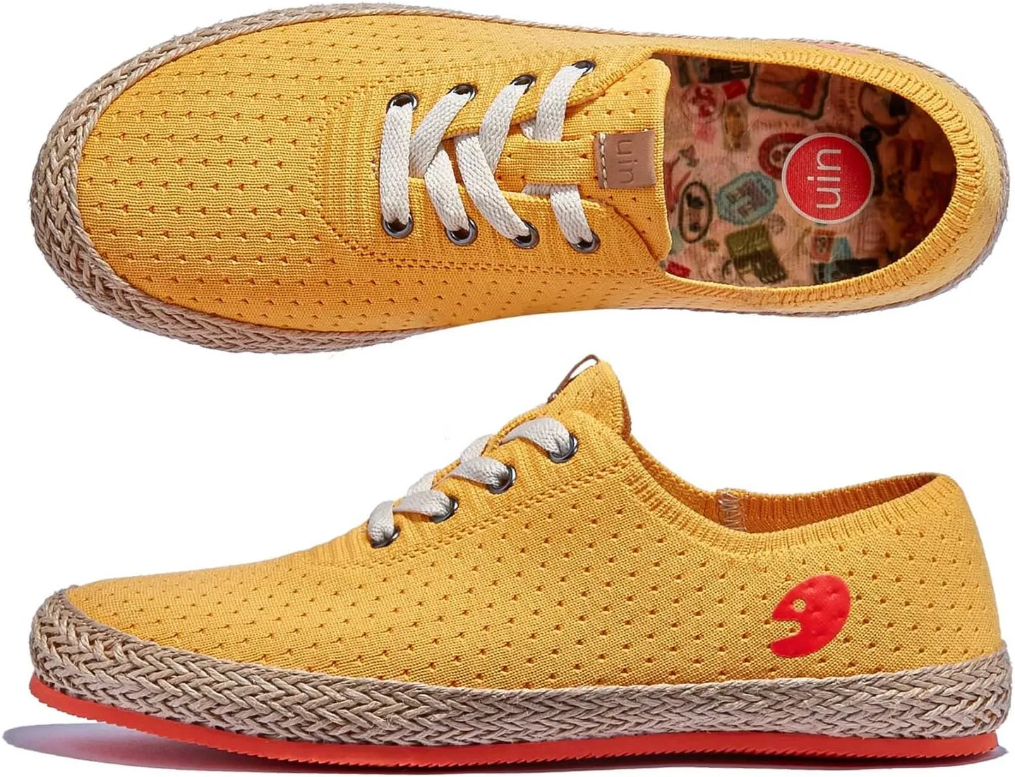 UIN Women's Art Painted Walking Casual Travel Shoes Lightweight Comfort Fashion Sneaker Formentera Series